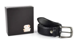 Emporio Cattani Cintura in pelle 06 Nera Carbonio< Cinture