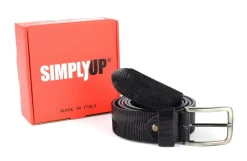 SIMPLYUP Cintura in pelle 1049 Nera< Cinture
