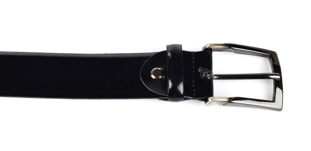 SIMPLYUP Cintura uomo in pelle lucida 1018 Nera< Cinture