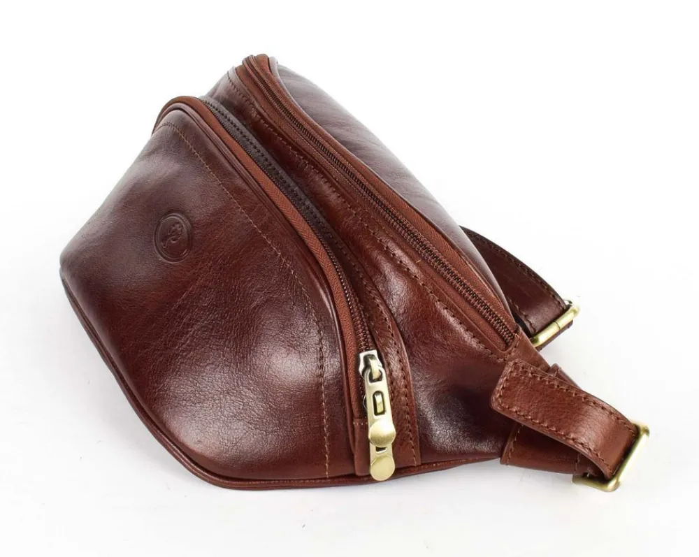 Il Kuoio Marsupio in cuoio 3316 Testa Moro< Marsupi In Pelle