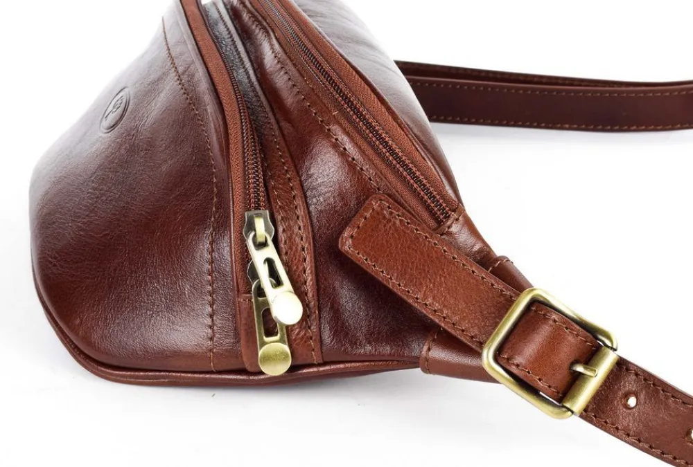 Il Kuoio Marsupio in cuoio 3316 Testa Moro< Marsupi In Pelle