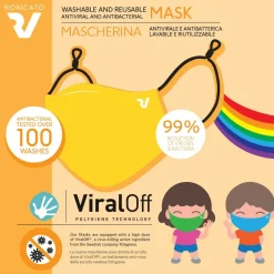 Roncato Mascherina di protezione per bambini Viraloff Azzurra< Mascherine