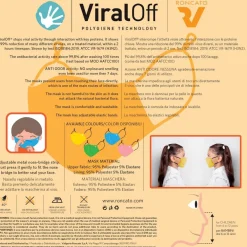 Roncato Mascherina di protezione per bambini Viraloff Azzurra< Mascherine