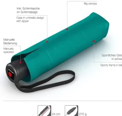 Knirps Ombrello pieghevole manuale A.050< Ombrelli Pieghevoli