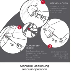 Knirps Ombrello pieghevole manuale A.050< Ombrelli Pieghevoli