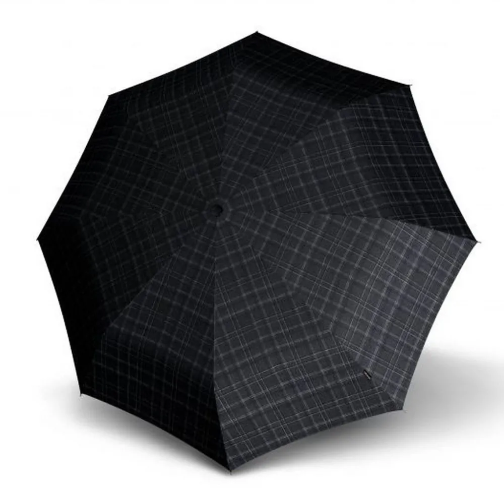 Knirps Ombrello pieghevole Maxi automatico T.400 Men's Prints Check< Ombrelli Pieghevoli