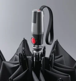 Knirps Ombrello pieghevole Maxi automatico T.400 Men's Prints Check< Ombrelli Pieghevoli