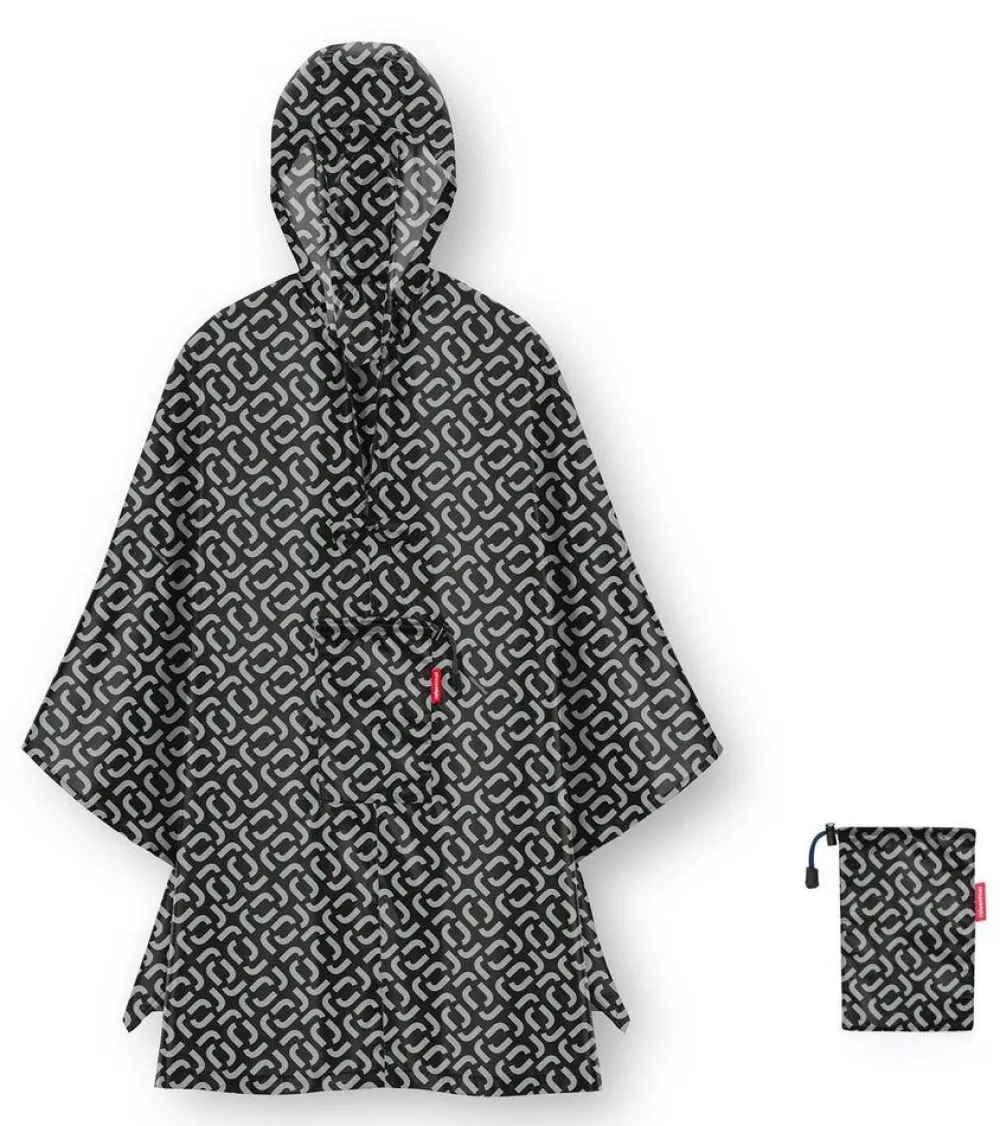 Reisenthel Poncho antipioggia mini maxi Signature Black< Accessori Pioggia