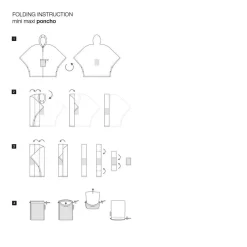 Reisenthel Poncho antipioggia mini maxi Signature Black< Accessori Pioggia