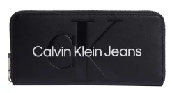 Calvin Klein Portafoglio donna con zip Nero<Donna Portafogli Donna