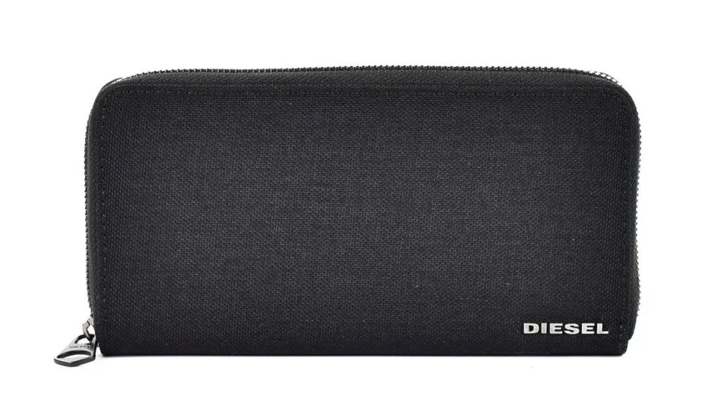 Diesel Portafoglio donna Metropoly 24 Zip Nero<Donna Portafogli Donna
