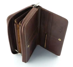 Tony Perotti Portafoglio donna in cuoio art 1192 moro<Donna Portafogli Donna