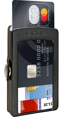 I-Clip Portafoglio Soft Touch Black<Uomo Portafogli Uomo