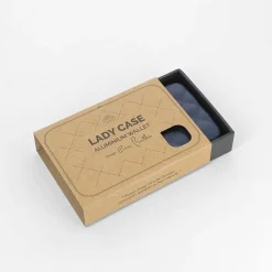 Ogon Design Portafoglio in alluminio Smart Case V2 Quilted Navy Blue< Portafogli Alluminio