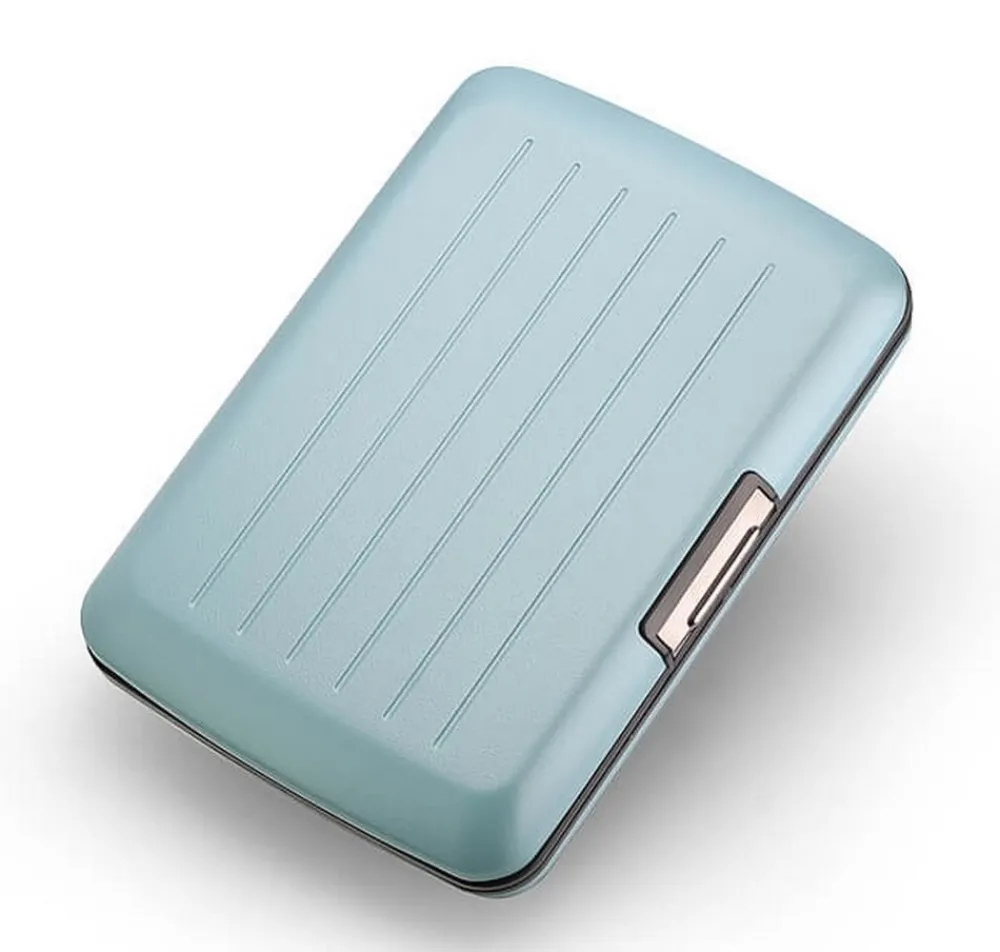 Ogon Design Portafoglio in alluminio Smart Case V2 Arctic Blue< Portafogli Alluminio