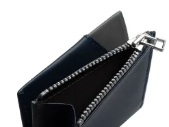 Roik Portafoglio Zip Coin Blue Stone<Uomo Portafogli Uomo