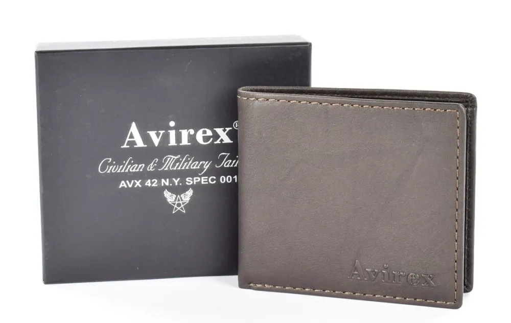 Avirex Portafoglio uomo piccolo Austin AST05 Marrone<Uomo Portafogli Uomo