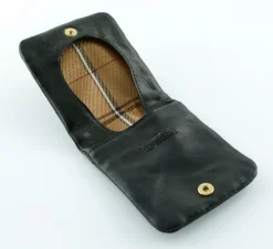 Tony Perotti Portamonete piatto in cuoio art 1636 nero< Portachiavi E Portamonete