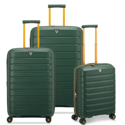 Roncato Set 3 Trolley espandibili B-Flying Move Verde Militare< Set Trolley