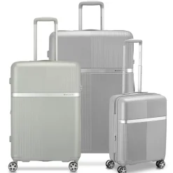 Roncato Set 3 Trolley espandibili AirGlam Grigio Perla< Set Trolley