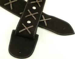 Strap'N'Roll Tracolla per chitarra/basso in pelle Gilmodel nera< Tracolle Chitarra E Basso