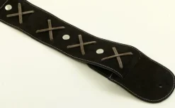 Strap'N'Roll Tracolla per chitarra/basso in pelle Gilmodel nera< Tracolle Chitarra E Basso