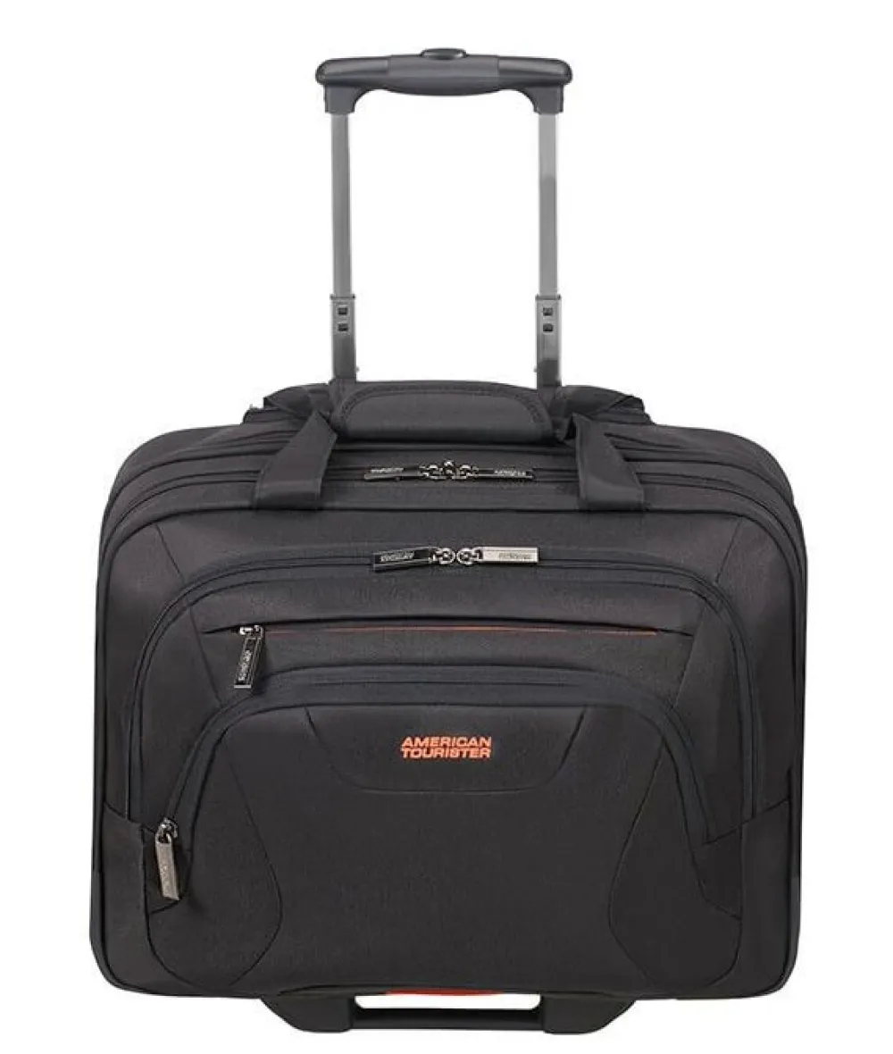American Tourister Trolley porta pc AT Work Nero/Arancio< Trolley Porta Pc