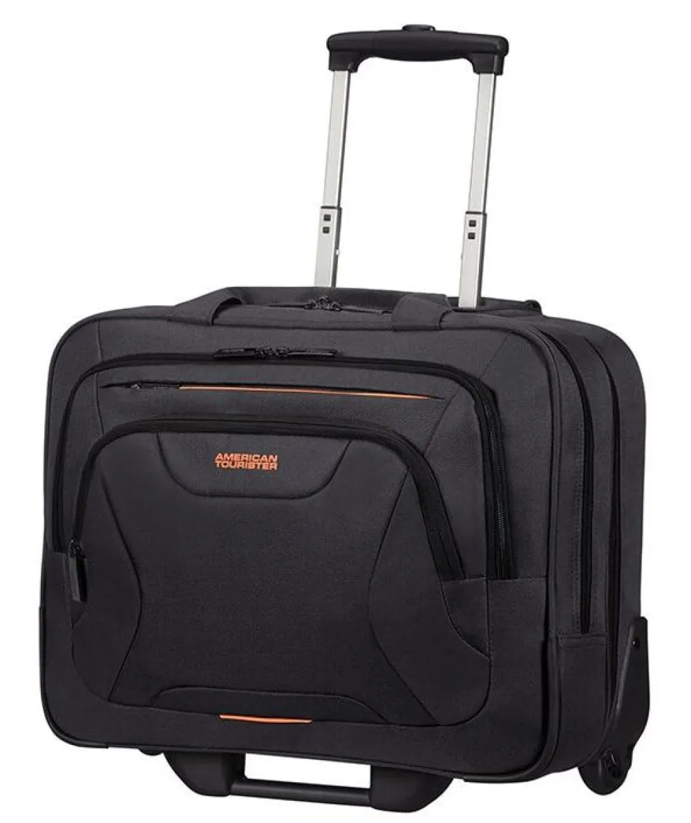 American Tourister Trolley porta pc AT Work Nero/Arancio< Trolley Porta Pc