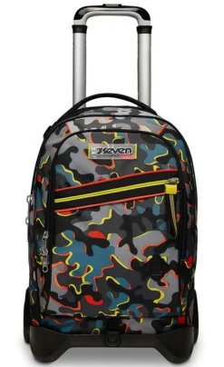 Seven Trolley scuola Jack 2 ruote Dye On< Zaini Trolley