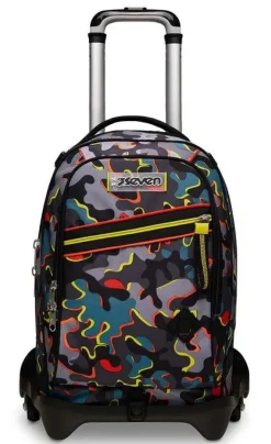 Seven Trolley scuola Jack 3 ruote Dye On< Zaini Trolley