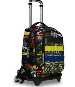 Seven Trolley scuola Jack 3 ruote Fluo Belts< Zaini Trolley