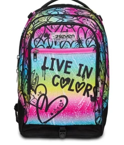 Seven Trolley scuola Jack 3 ruote Colour Expression< Zaini Trolley