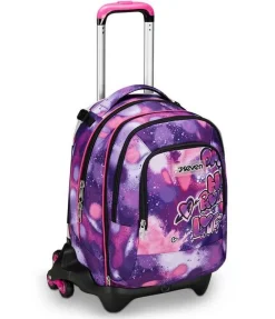 Seven Trolley scuola Jack 3 ruote Detach Bubble Street< Zaini Trolley