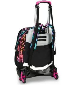 Seven Trolley scuola Jack 3 ruote Detach Multi-Shade Girl< Zaini Trolley