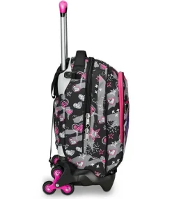 Seven Trolley scuola Jack 3 ruote Draft Heart< Zaini Trolley