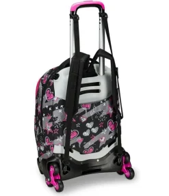 Seven Trolley scuola Jack 3 ruote Draft Heart< Zaini Trolley