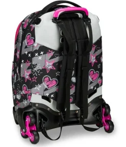 Seven Trolley scuola Jack 3 ruote Draft Heart< Zaini Trolley