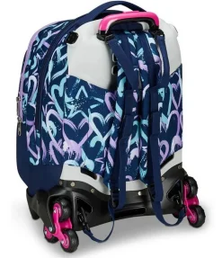 Seven Trolley scuola Jack 3 ruote Detach Crystal Purple< Zaini Trolley