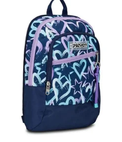 Seven Trolley scuola Jack 3 ruote Detach Crystal Purple< Zaini Trolley