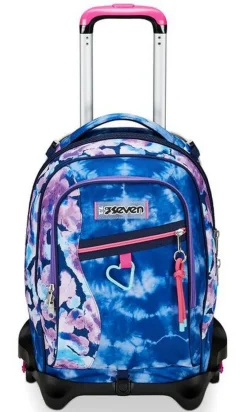 Seven Trolley scuola Jack 3 ruote Custom Cloud< Zaini Trolley