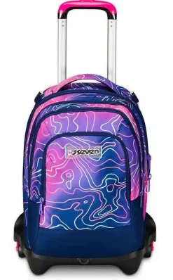 Seven Trolley scuola Jack 3 ruote Detach Mapset Girl< Zaini Trolley