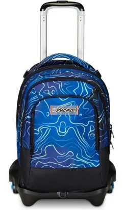Seven Trolley scuola Jack 3 ruote Detach Mapset Boy< Zaini Trolley