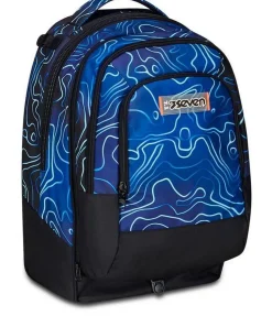 Seven Trolley scuola Jack 3 ruote Detach Mapset Boy< Zaini Trolley