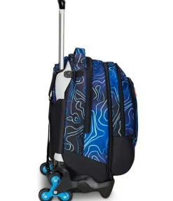 Seven Trolley scuola Jack 3 ruote Detach Mapset Boy< Zaini Trolley