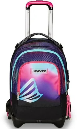 Seven Trolley scuola Jack 3 ruote Detach Shadefull Girl< Zaini Trolley