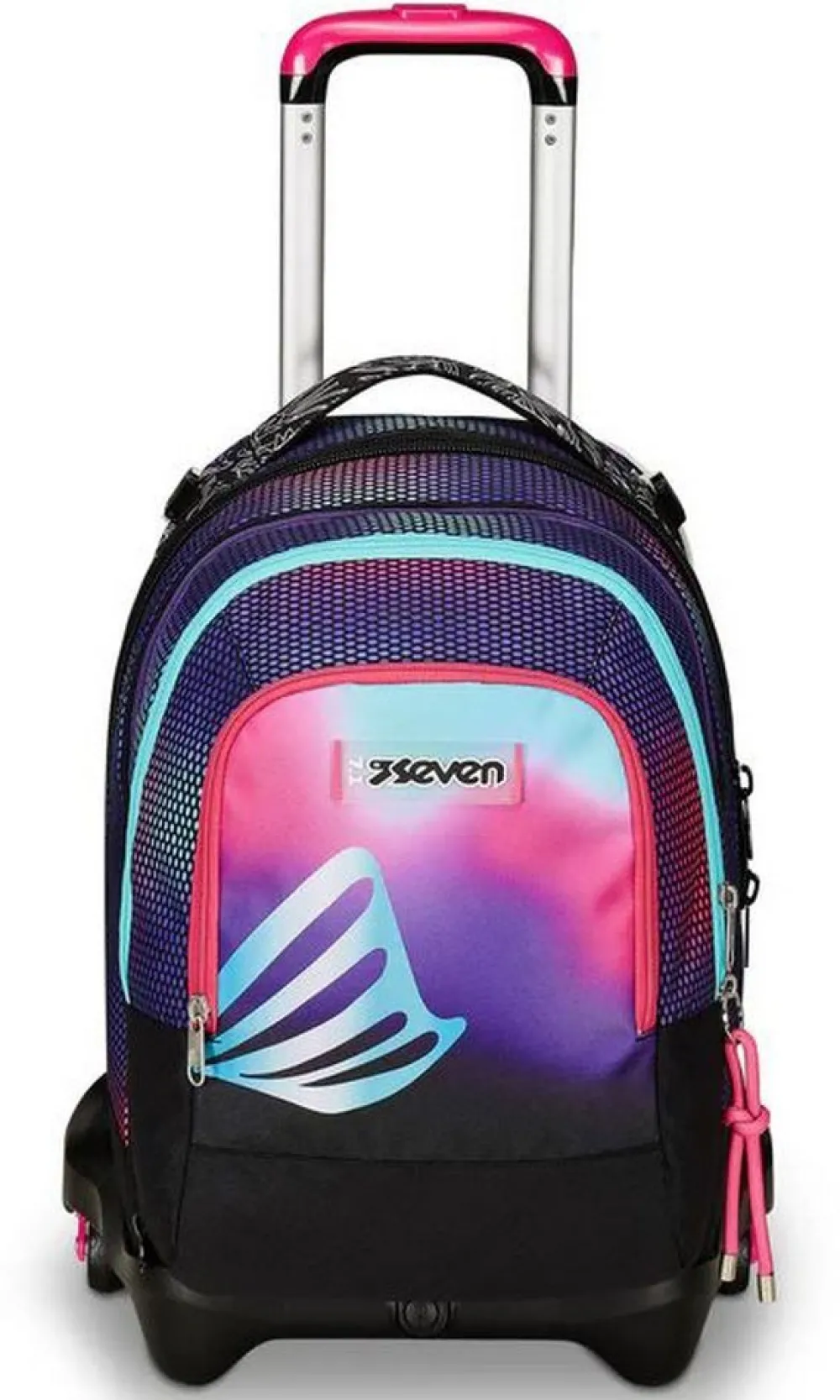 Seven Trolley scuola Jack 3 ruote Detach Shadefull Girl< Zaini Trolley
