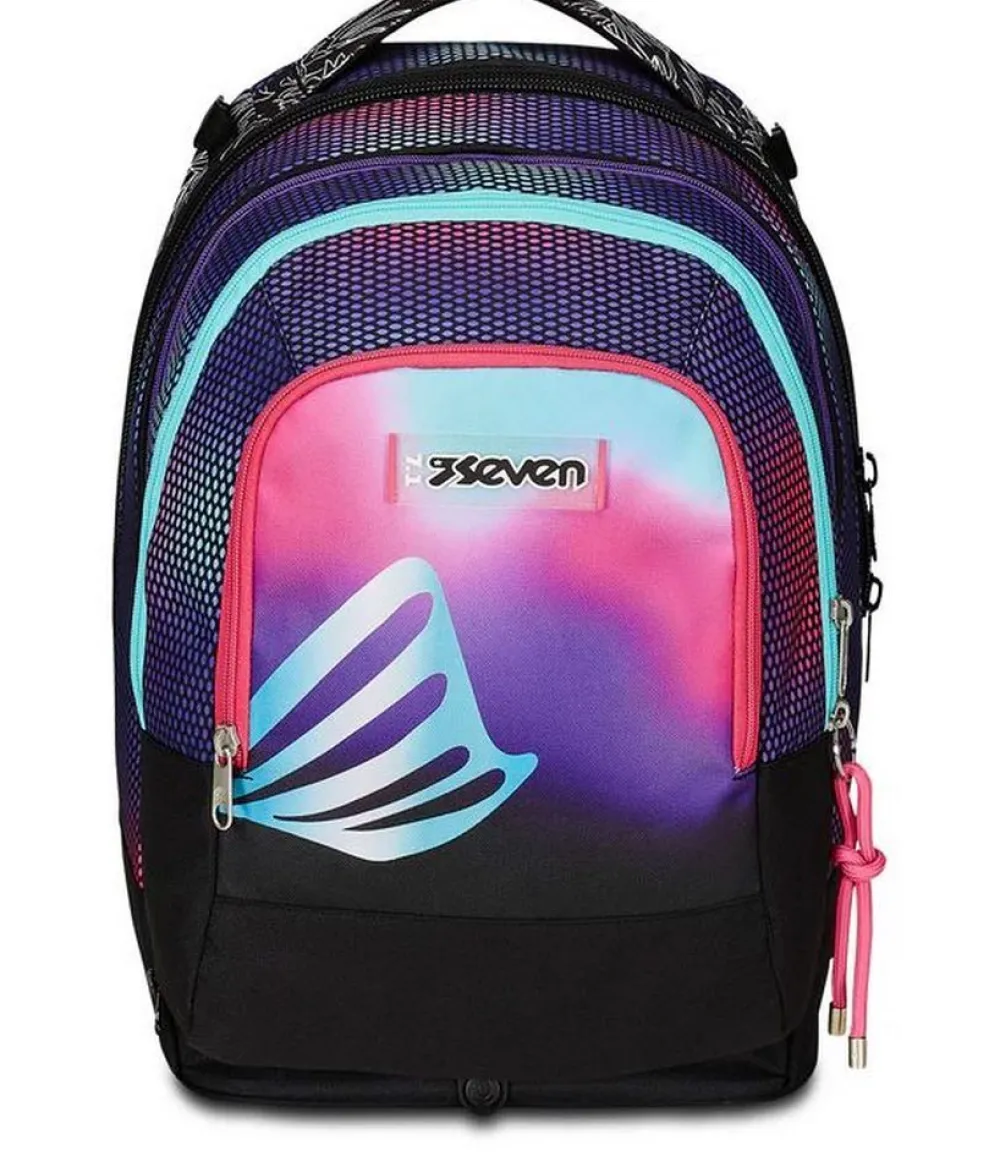 Seven Trolley scuola Jack 3 ruote Detach Shadefull Girl< Zaini Trolley