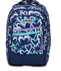 Seven Trolley scuola Tyre Crystal Purple< Zaini Trolley