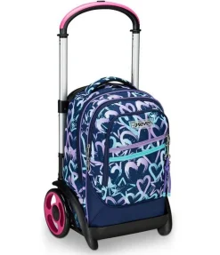 Seven Trolley scuola Tyre Crystal Purple< Zaini Trolley
