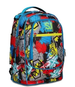 Sj Gang Trolley scuola SJ Jack 3 ruote Glitzled Boy< Zaini Trolley